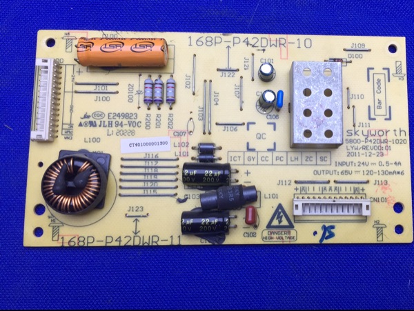 创维42E61HR 42寸彩色电视配件线路升压背光高压恒流电路板