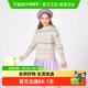 巴拉巴拉balaOne童装 毛衣花朵提花甜美 新款 女童毛衫 儿童2025冬季