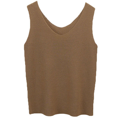 冰丝针织衫v领小吊带背心女内搭