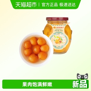 林家铺子糖水枇杷罐头新鲜水果玻璃瓶装 儿童即食零食水果罐头正品
