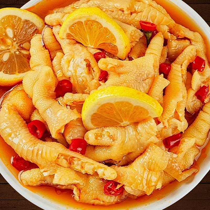 柠檬无骨鸡爪罐装去骨脱骨凤爪小吃即食网红休闲食品解馋零食