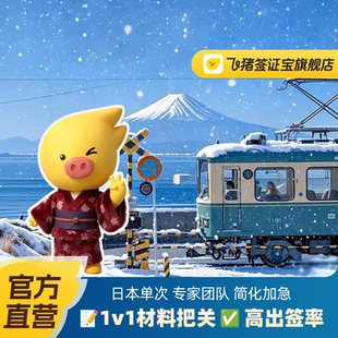 日本·单次旅游签证·广州送签·【飞猪官方直营】日本单次签证申请简化办理广州深圳佛山东莞福建广州领区