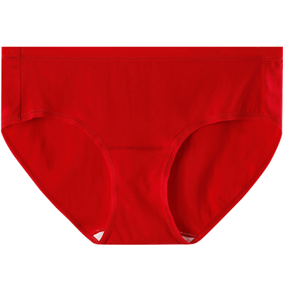 女士棉本命年内裤袜子大红50S