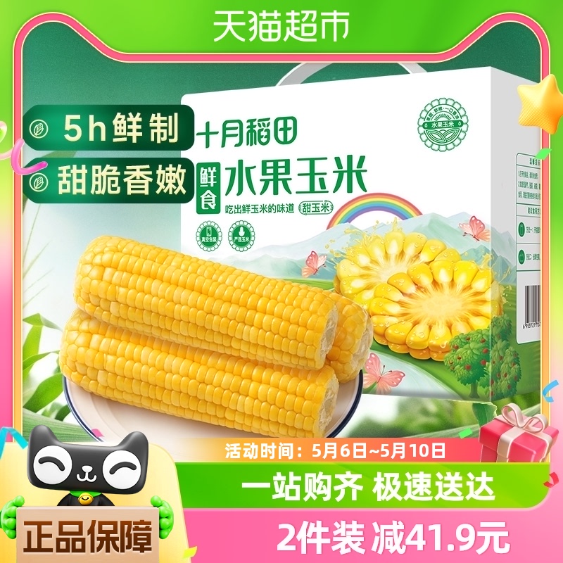 十月稻田水果玉米1.76kg×1箱