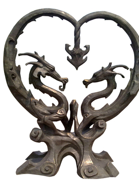 玻璃钢十二生肖大型园林广场仿铜