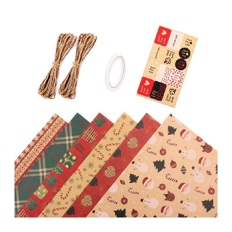 新款牛皮包装纸diy套装新年春节礼物情侣闺蜜送礼包装纸质感复古,包装,包装袋,淘宝优惠券,粉丝福利购,淘宝优惠卷