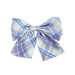 JK制服夏季蝴蝶结发夹精致碎花发饰大发卡后脑勺夹子韩版格子头饰