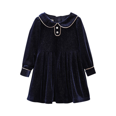 洋气灯芯绒儿童公主裙