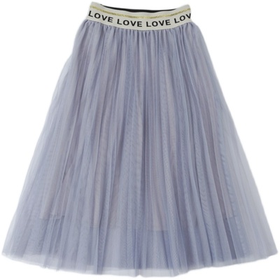 网纱a字百褶裙显瘦小个子半身裙