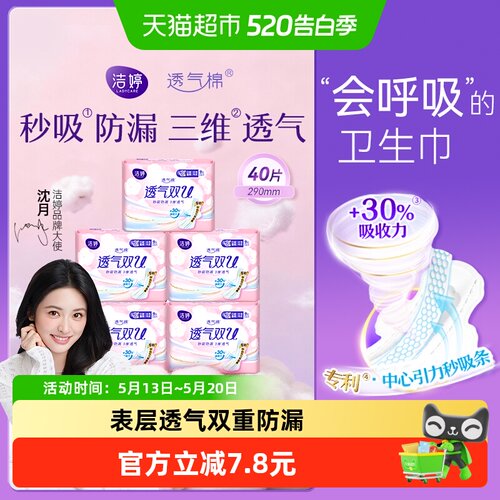 洁婷日夜用290mm卫生巾