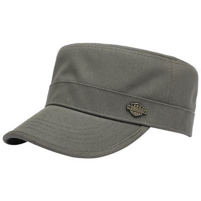 棉质男士休闲风春秋季平顶帽