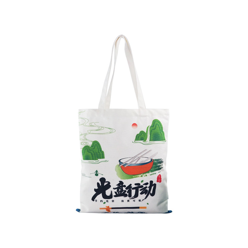 节约粮食光盘行动杜绝浪费帆布袋文明用餐公勺公筷宣传环保袋定制