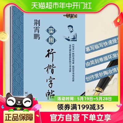 荆霄鹏实用行楷字帖  规范汉字临摹 硬笔书法钢笔字帖 新华书店