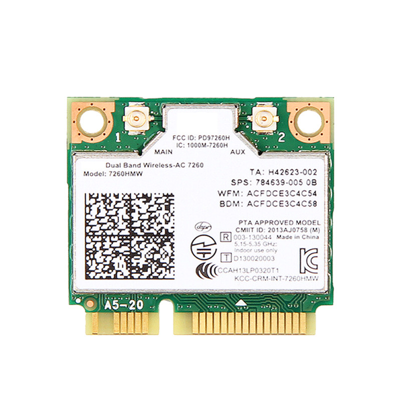 Fenvi AX210/AX200WIFI6代mini pcie内置5G双频千兆蓝牙5.2笔记本电脑7260AC高速游戏