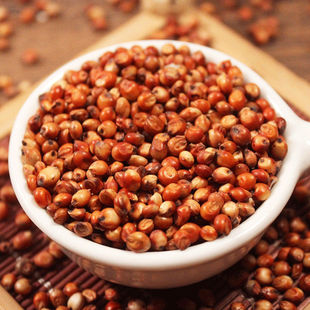 带皮红高粱米去壳未脱皮红高梁酿酒糯红高粱喂鸽子粮食饲料批发