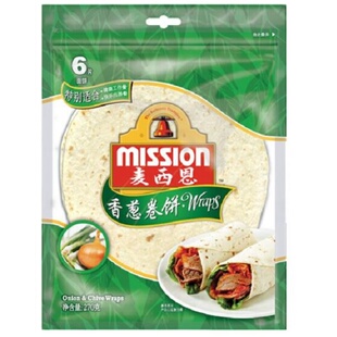 Mission/麦西恩香葱卷饼薄饼西式早餐春卷皮卷饼皮随心搭配