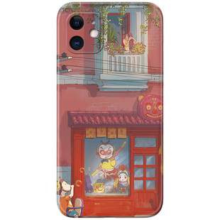 怀旧小卖部7/8plus适用iPhone11苹果12手机壳17Air/13/14/15/16promax卡通XR/XS可爱6s/se2/3童趣mini女款软