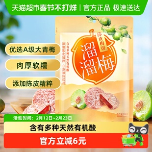 溜溜梅梅饼陈皮梅饼休闲解馋零食无核梅饼话梅干酸梅网红蜜饯