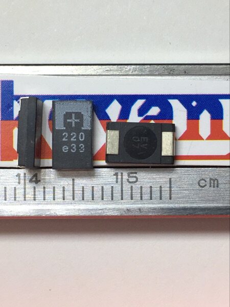 220UF 10V 钽电容 220UF D型薄 7343-20 低阻抗ESR SANYO