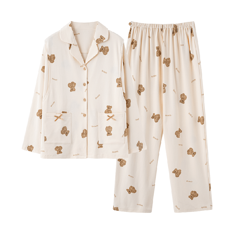 顶瓜瓜月子服春秋季纯棉睡衣带胸垫哺乳怀孕期产后孕妇喂奶家居服,女士内衣/男士内衣/家居服,睡衣/家居服套装,淘宝优惠券,粉丝福利购,淘宝优惠卷