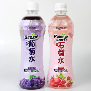 果味飲品葡萄水石榴水 天喔果園葡萄水石榴水飲料500ml瓶裝