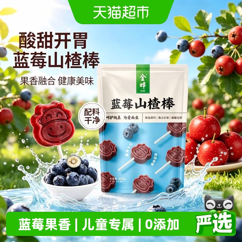 金晔儿童专属蓝莓山楂棒