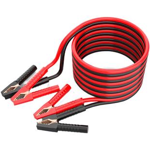 火焰战士汽车电瓶线搭电线夹子纯铜接电瓶加厚打火连接线过江龙夹