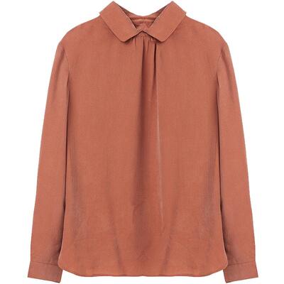 布景秋季新款莱赛尔舒爽套头衬衫