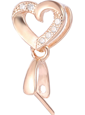 s925纯银18k翡翠吊坠扣