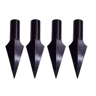 传统弓箭箭头射击穿甲箭头古代金属大燕尾箭矢竹箭木箭外包钢靶头