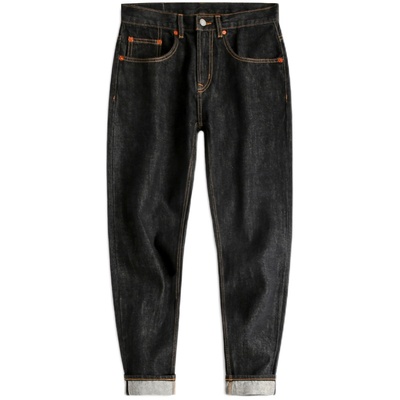 简约黑色牛仔裤男士直筒宽松裤子