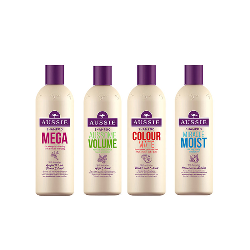 aussie白袋鼠洗发水300ml*2瓶丰盈奇迹控油洗发露旅行装椰子法国