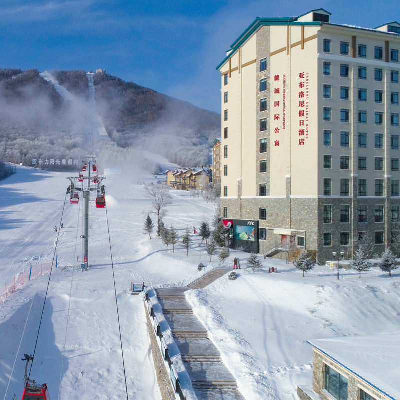 【亚布力滑雪场亚布洛尼酒店家庭套餐】住宿一晚+自助早餐+1天滑雪