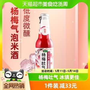 麦序杨梅气泡米露米酒230ml×1瓶