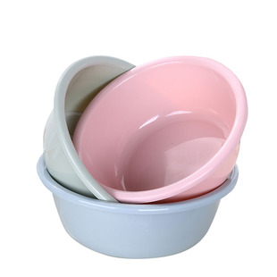 HOUYA34cm脸盆加厚方圆塑料盆洗衣盆面盆洗菜盆家用加厚盆