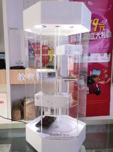 产品旋转展示柜台珠宝耳饰手表手机配件挂件展示架透明亚克力玻璃