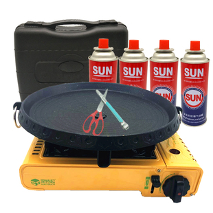 韩国卡式炉户外便携煤气灶液化气瓦斯炉子烧烤盘火锅炉野营餐炉具