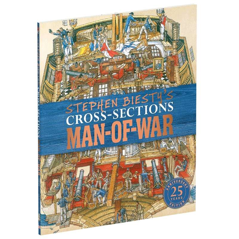 DK不可思议的大剖面 战舰的秘密 英文原版 Stephen Biesty's Cross Sections Man of War 英文版历史图解 进口原版英语书籍