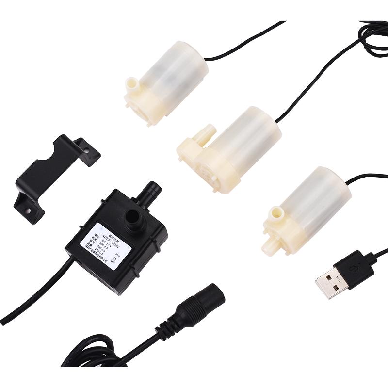 小潜水泵自吸泵USB插头微型迷你喷泉DC直流电机马达3V4.5V5V6V12V