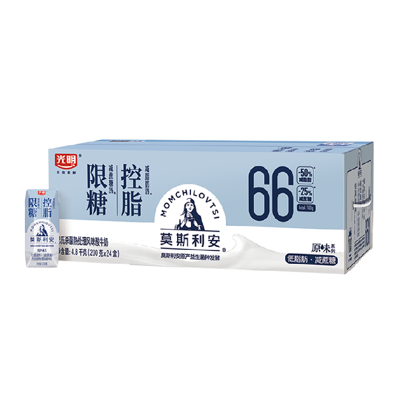 光明莫斯利安原味限糖控脂酸奶200g*24盒低脂早餐学生酸牛奶,咖啡/麦片/冲饮,酸奶,淘宝优惠券,粉丝福利购,淘宝优惠卷