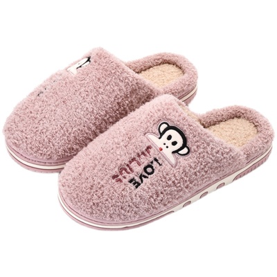 包头棉拖鞋大嘴猴暖可爱防滑保暖