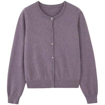 浣熊毛春秋2021新款短款针织开衫