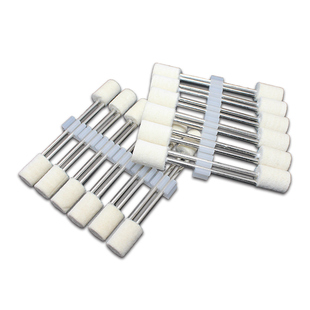 金信加长柄羊毛磨头模具镜面抛光省模工具羊毛球抛光球电磨气动头