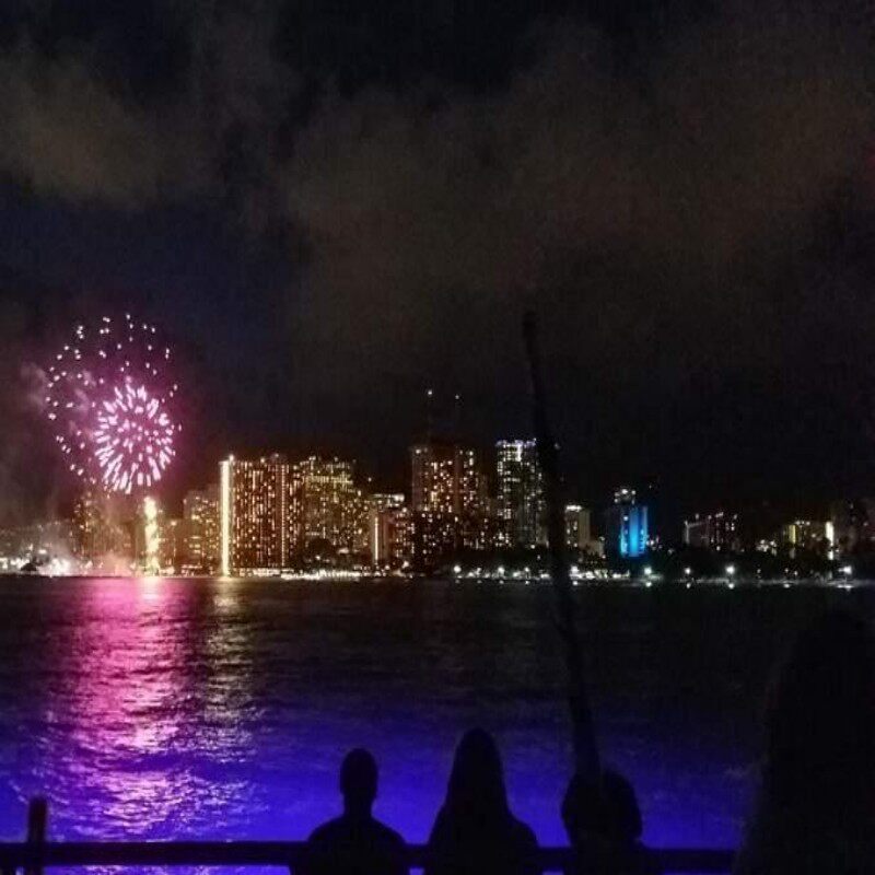 美国瓦胡岛烟花巡游128808