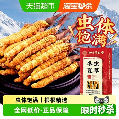 北京同仁堂冬虫夏草干货泡酒礼盒