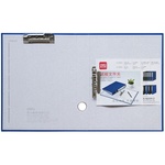 得力5481快劳夹文件夹a4资料夹2寸3寸打孔活页夹档案夹两孔插页办公用品票据文件收纳袋多层学生用板夹黑蓝色