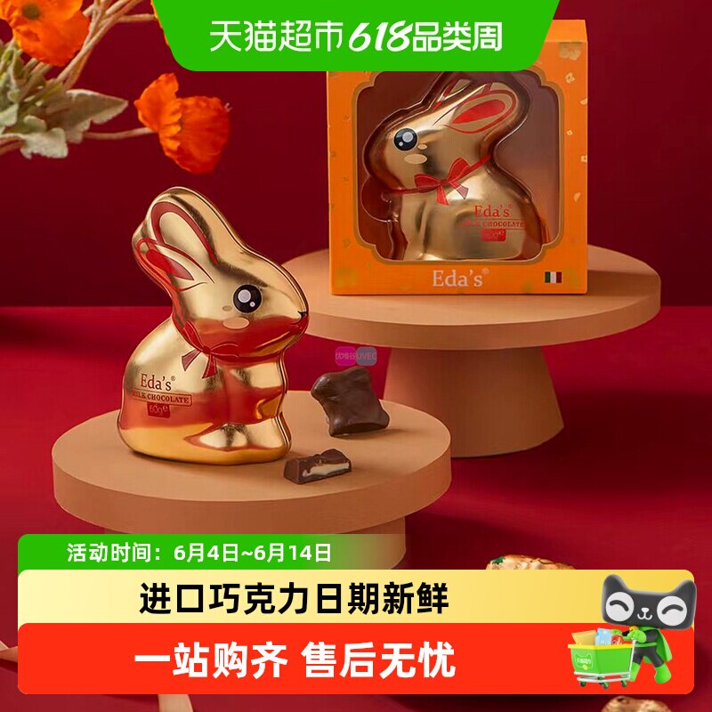 艾达的世界意大利进口高端圣诞巧克力礼盒小兔子玩具零食礼物新年