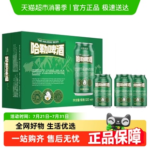 哈勒啤酒320ml 24罐拉格黄啤精酿原浆小麦纯麦啤酒整箱