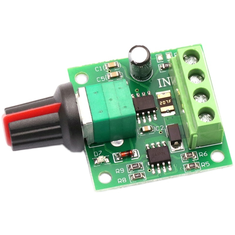 PWM直流电机调速器1.8V 3V 5V 6V 12V2A调速开关1803BK马达控制