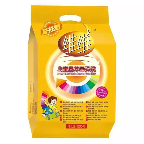 维维儿童营养豆奶粉500g非转基因大豆独立包装高钙早餐学生